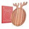 Reindeer Charcuterie Board – Acacia Wood Christmas Serving & Cutting Board (17x13in)